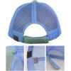 imageCC 80s Multicolor Front Panel Mesh Back Adjustable Precurved Baseball Cap HatLight Blue