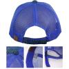 imageCC 80s Multicolor Front Panel Mesh Back Adjustable Precurved Baseball Cap HatRoyal Blue