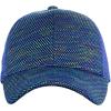 imageCC 80s Multicolor Front Panel Mesh Back Adjustable Precurved Baseball Cap HatRoyal Blue