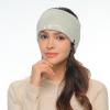 imageCC All Over Clear Sequin Headwrap for Women  Stretchable Soft Warm Knit Winter Headband Ear Warmer Ear Muffs LilacClear Sequindusty Mint