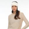 imageCC All Over Clear Sequin Headwrap for Women  Stretchable Soft Warm Knit Winter Headband Ear Warmer Ear Muffs LilacClear Sequinivory