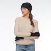 imageCC All Over Clear Sequin Headwrap for Women  Stretchable Soft Warm Knit Winter Headband Ear Warmer Ear Muffs LilacRhinestoneBlack