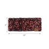imageCC All Over Clear Sequin Headwrap for Women  Stretchable Soft Warm Knit Winter Headband Ear Warmer Ear Muffs LilacSequinred  Black