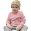 imageCC Babies Winter Cable Knit Beanie and Fuzzy Lined Mitten SetBeige