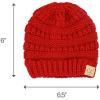 imageCC Babies Winter Cable Knit Beanie and Fuzzy Lined Mitten SetBlack
