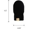 imageCC Babies Winter Cable Knit Beanie and Fuzzy Lined Mitten SetFaux Fur Pom Black