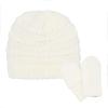 imageCC Babies Winter Cable Knit Beanie and Fuzzy Lined Mitten SetIvory