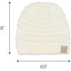 imageCC Babies Winter Cable Knit Beanie and Fuzzy Lined Mitten SetIvory