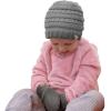 imageCC Babies Winter Cable Knit Beanie and Fuzzy Lined Mitten SetLight Melange Gray