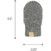 imageCC Babies Winter Cable Knit Beanie and Fuzzy Lined Mitten SetLight Melange Gray