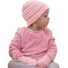 imageCC Babies Winter Cable Knit Beanie and Fuzzy Lined Mitten SetPale Pink