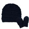 imageCC Babies Winter Cable Knit Beanie and Fuzzy Lined Mitten SetRed