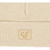 imageCC Babies Winter Knit Plain Cuff Skull Cap Beanie HatBeige