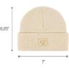 imageCC Babies Winter Knit Plain Cuff Skull Cap Beanie HatBeige