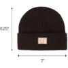 imageCC Babies Winter Knit Plain Cuff Skull Cap Beanie HatBlack