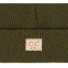 imageCC Babies Winter Knit Plain Cuff Skull Cap Beanie HatDark Olive