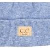 imageCC Babies Winter Knit Plain Cuff Skull Cap Beanie HatHeather Classic Blue