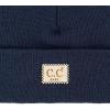 imageCC Babies Winter Knit Plain Cuff Skull Cap Beanie HatNavy