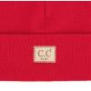 imageCC Babies Winter Knit Plain Cuff Skull Cap Beanie HatRed