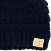 imageCC Babies Winter Knit Plain Cuff Skull Cap Beanie HatSolid Navy