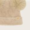 imageCC Baby Pom Pom Multicolored Beanie for Boys Girls Comfortable Soft Warm Infant Baby Knit Skully HatChenille Beige