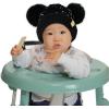 imageCC Baby Pom Pom Multicolored Beanie for Boys Girls Comfortable Soft Warm Infant Baby Knit Skully HatSequin Black