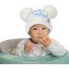 imageCC Baby Pom Pom Multicolored Beanie for Boys Girls Comfortable Soft Warm Infant Baby Knit Skully HatSequin White