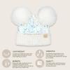 imageCC Baby Pom Pom Multicolored Beanie for Boys Girls Comfortable Soft Warm Infant Baby Knit Skully HatSequin White