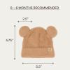 imageCC Baby Teddy Bear Ear Beanie for Boys Girls Comfortable Soft Warm Infant Baby Knit Skully HatTeddy Ear Camel