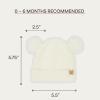 imageCC Baby Teddy Bear Ear Beanie for Boys Girls Comfortable Soft Warm Infant Baby Knit Skully HatTeddy Ear Ivory