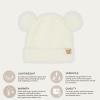 imageCC Baby Teddy Bear Ear Beanie for Boys Girls Comfortable Soft Warm Infant Baby Knit Skully HatTeddy Ear Ivory