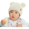 imageCC Baby Teddy Bear Ear Beanie for Boys Girls Comfortable Soft Warm Infant Baby Knit Skully HatTeddy Ear Ivory