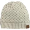 imageCC Basketweave Knit Warm Inner Lined Soft Stretch Skully Beanie HatBeige