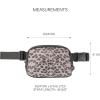 imageCC Belt Bag for Women Crossbody Fanny Pack with Adjustable Strap  Fashion Waist Pack Gifts BG4253 WhiteAnimal Print  Black Leopard