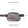 imageCC Belt Bag for Women Crossbody Fanny Pack with Adjustable Strap  Fashion Waist Pack Gifts BG4253 WhiteAnimal Print  Zebra