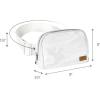 imageCC Belt Bag for Women Crossbody Fanny Pack with Adjustable Strap  Fashion Waist Pack Gifts BG4253 WhiteCamo white