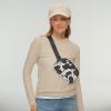 imageCC Belt Bag for Women Crossbody Fanny Pack with Adjustable Strap  Fashion Waist Pack Gifts BG4253 WhiteCow PatternBlack