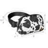 imageCC Belt Bag for Women Crossbody Fanny Pack with Adjustable Strap  Fashion Waist Pack Gifts BG4253 WhiteCow PatternBlack