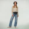 imageCC Belt Bag for Women Crossbody Fanny Pack with Adjustable Strap  Fashion Waist Pack Gifts BG4253 WhiteGlitterBlack