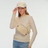 imageCC Belt Bag for Women Crossbody Fanny Pack with Adjustable Strap  Fashion Waist Pack Gifts BG4253 WhiteGlitterChampagne