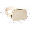 imageCC Belt Bag for Women Crossbody Fanny Pack with Adjustable Strap  Fashion Waist Pack Gifts BG4253 WhiteGlitterChampagne