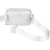 imageCC Belt Bag for Women Crossbody Fanny Pack with Adjustable Strap  Fashion Waist Pack Gifts BG4253 WhiteGlitterSilver