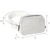 imageCC Belt Bag for Women Crossbody Fanny Pack with Adjustable Strap  Fashion Waist Pack Gifts BG4253 WhiteGlitterSilver