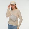 imageCC Belt Bag for Women Crossbody Fanny Pack with Adjustable Strap  Fashion Waist Pack Gifts BG4253 WhiteGlitterSilver