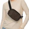 imageCC Belt Bag for Women Crossbody Fanny Pack with Adjustable Strap  Fashion Waist Pack Gifts BG4253 WhiteGlitterSmokey Topaz