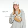 imageCC Belt Bag for Women Crossbody Fanny Pack with Adjustable Strap  Fashion Waist Pack Gifts BG4253 WhiteOmbre Rhinestone  Gold