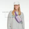 imageCC Belt Bag for Women Crossbody Fanny Pack with Adjustable Strap  Fashion Waist Pack Gifts BG4253 WhiteOmbre Rhinestone  Purple