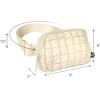 imageCC Belt Bag for Women Crossbody Fanny Pack with Adjustable Strap  Fashion Waist Pack Gifts BG4253 WhitePaddedBeige
