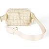 imageCC Belt Bag for Women Crossbody Fanny Pack with Adjustable Strap  Fashion Waist Pack Gifts BG4253 WhitePaddedBeige