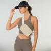 imageCC Belt Bag for Women Crossbody Fanny Pack with Adjustable Strap  Fashion Waist Pack Gifts BG4253 WhitePaddedBeige